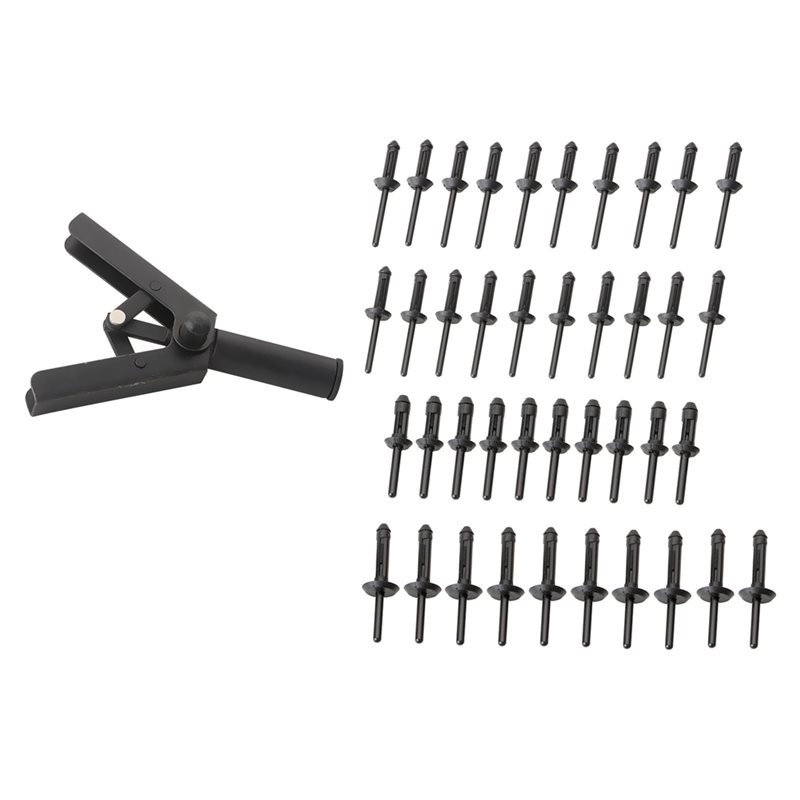 Rivet Setter Tool - ชุดเครื่องมือย้ำรีเวทแบบเร็ว FYBL 41 ชิ้น ชุดปืนยิงรีเวทพลาสติก สำหรับอุปกรณ์ยึดรถยนต์