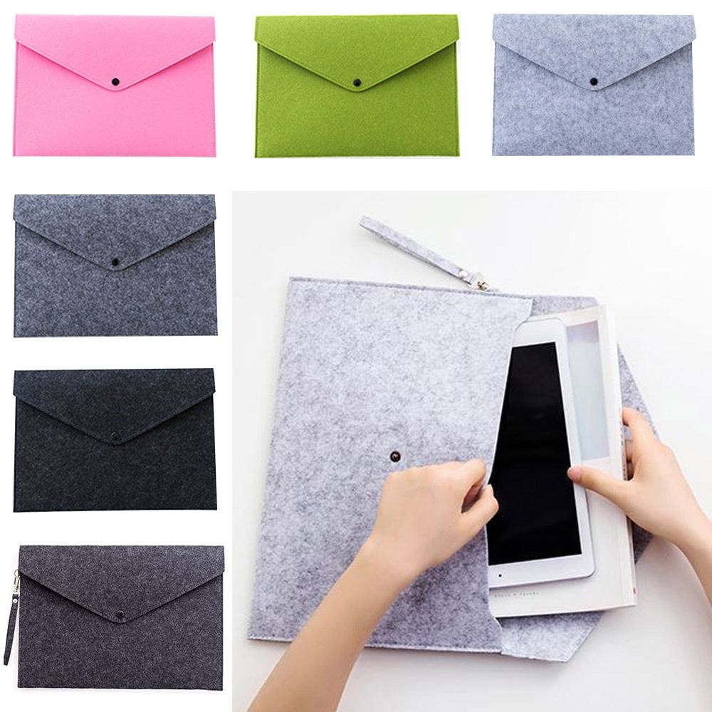 Leather Work Folder - แฟ้มเอกสารผ้าสักหลาดทนทาน A4 พร้อมหัวเข็มขัด แฟ้มเอกสารขนาดใหญ่ กระเป๋าเอกสารธุรกิจ ใส่สัญญา