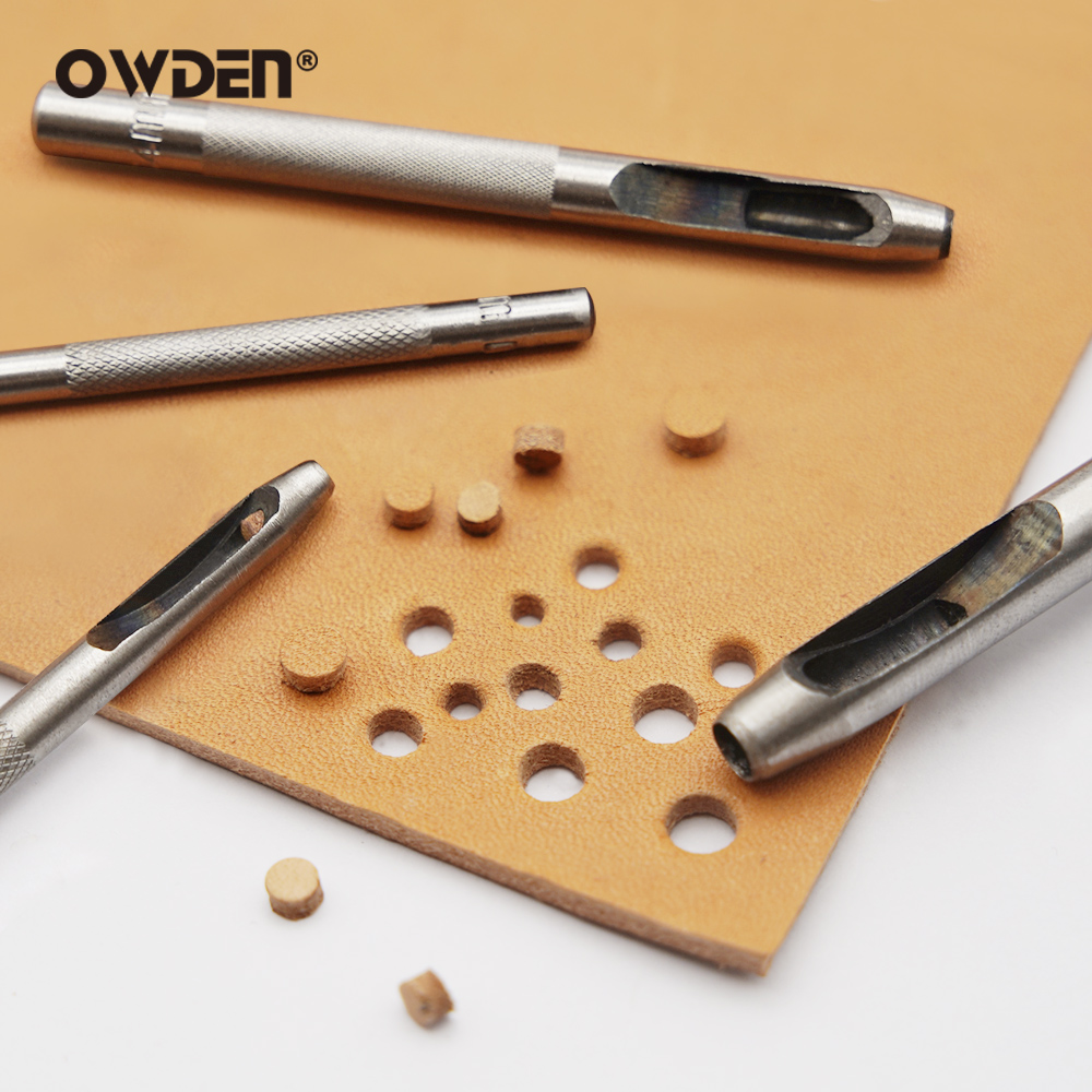 6pcs หนังเจาะรูเครื่องมือเหล็ก - Rivet Setter Tool บทวิจารณ์และราคา