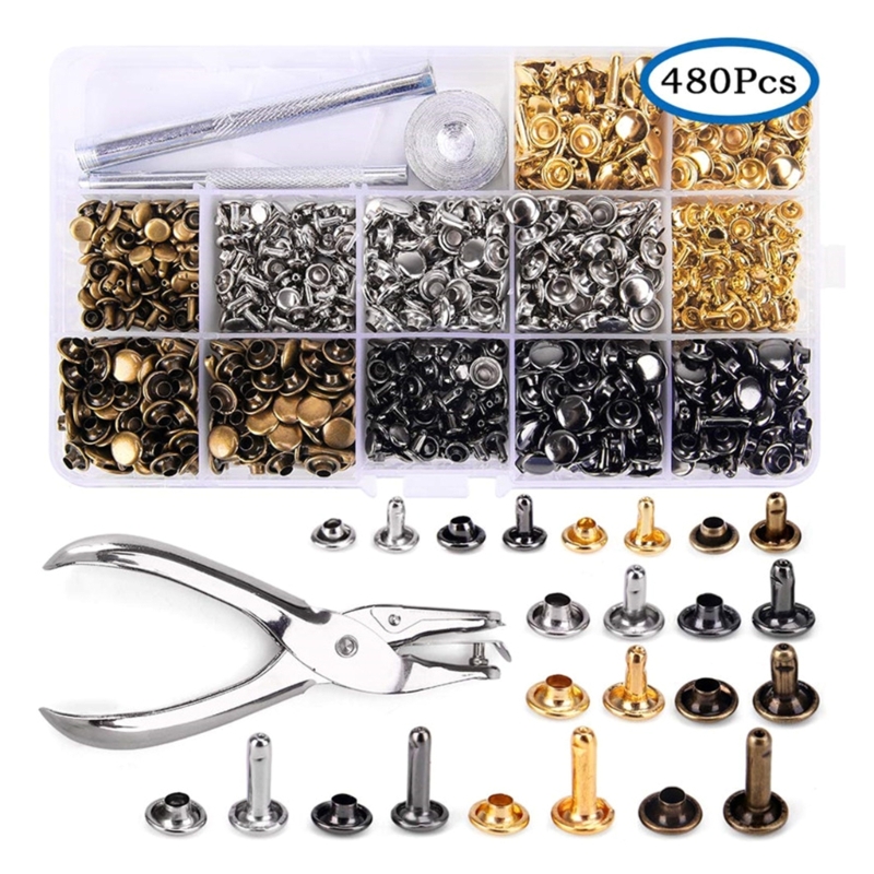 180ชุดหมุดหนัง6มม./8มม./12.0มม - Rivet Setter Tool บทวิจารณ์และราคา