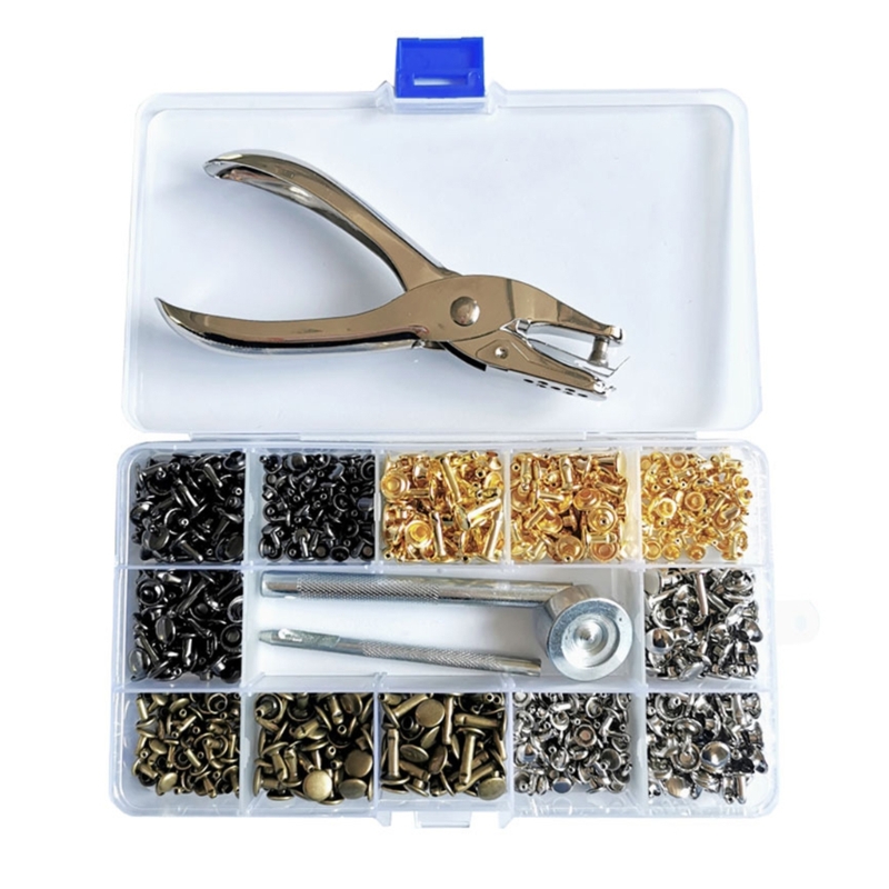 180ชุดหมุดหนัง6มม./8มม./12.0มม - Rivet Setter Tool บทวิจารณ์และราคา