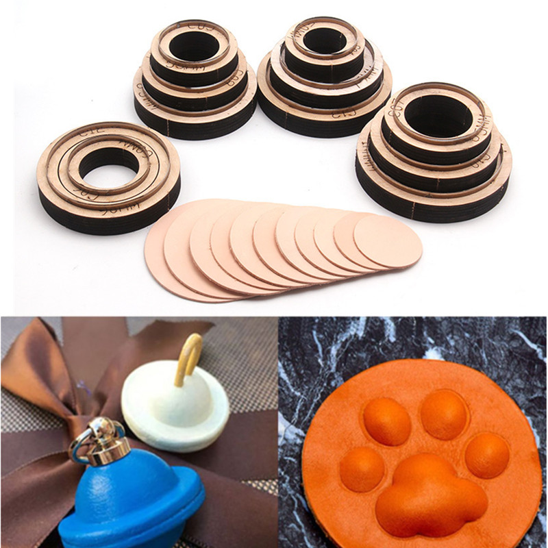 1 ชิ้นรอบหนังตัด Die DIY Coast - Round Knife Leatherwork บทวิจารณ์และราคา