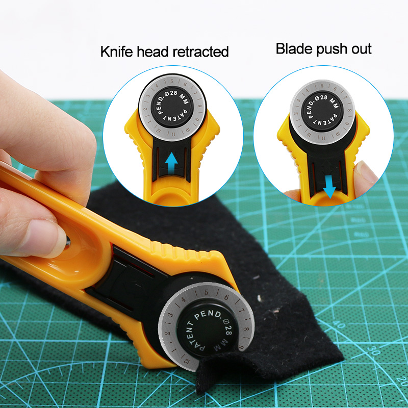 28 มม./45 มม.เครื่องตัดโรตารี่ - Round Knife Leatherwork บทวิจารณ์และราคา