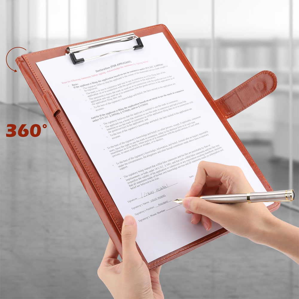 แฟ้มหนังอเนกประสงค์พร้อมปกแผ่น - Leather Work Folder บทวิจารณ์และราคา