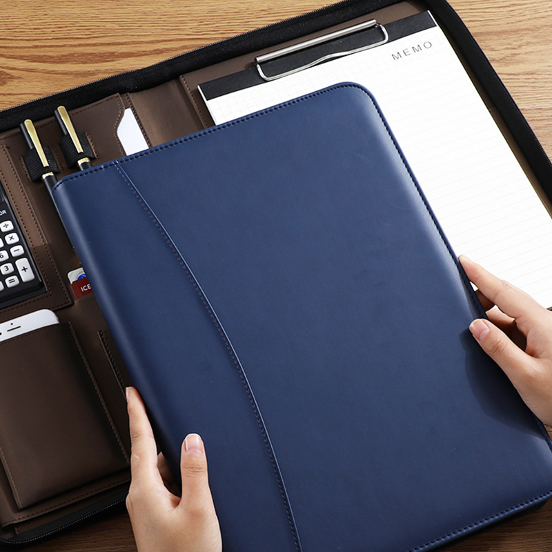 มัลติฟังก์ชั่น A4/A5 หนัง PU P - Leather Work Folder บทวิจารณ์และราคา