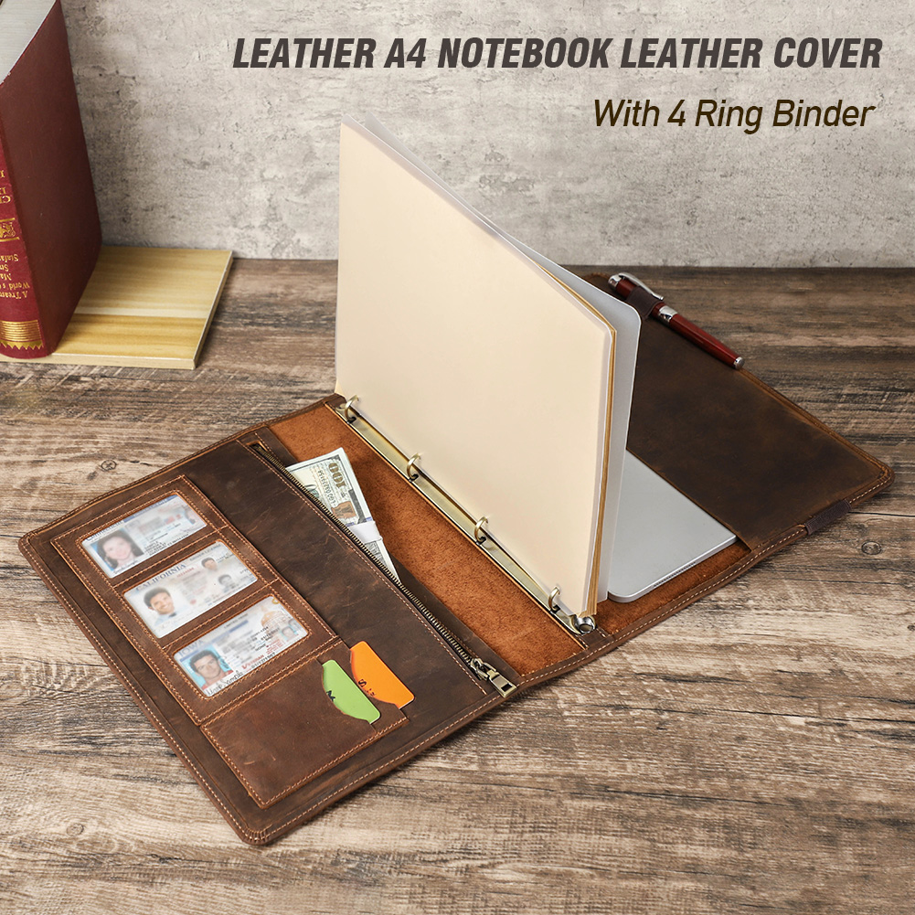 แบบย้อนยุคสุดหรูเคสหนังโน้ตบุ๊ - Leather Work Folder บทวิจารณ์และราคา