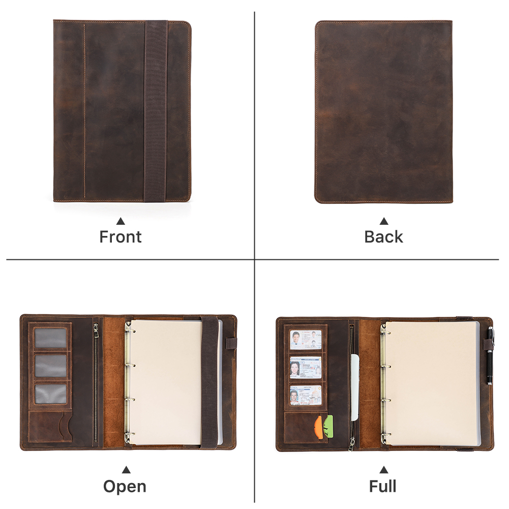 แบบย้อนยุคสุดหรูเคสหนังโน้ตบุ๊ - Leather Work Folder บทวิจารณ์และราคา